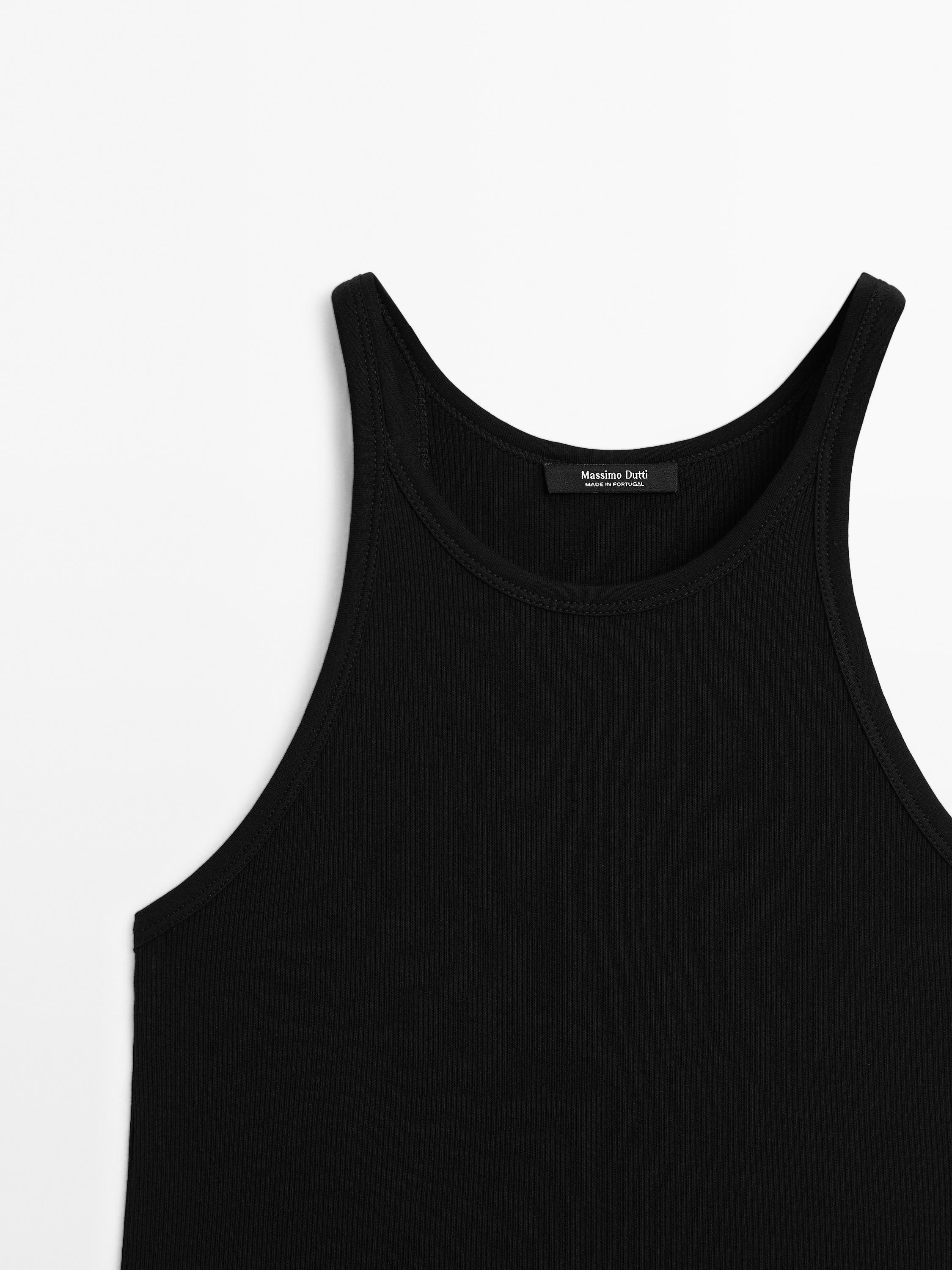 100% cotton halter top